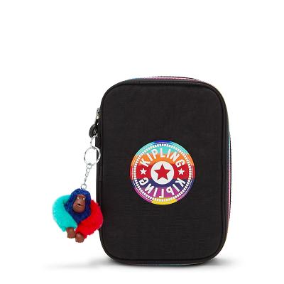 Kipling 100 Pens Etui Zwart Gekleurd | Ki2133F