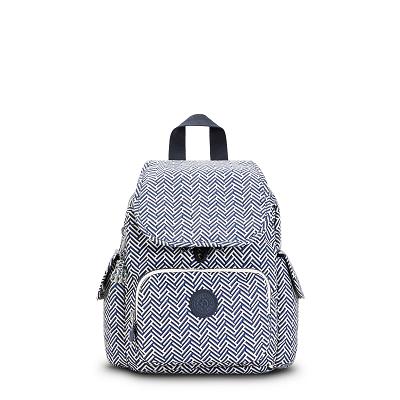 Kipling City Pack Mini Reisrugzak Blauw Wit | Ki1391I