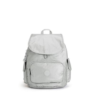 Kipling City Pack Small Reisrugzak Zilver | Ki1411Q