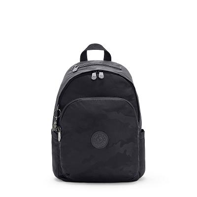 Kipling Delia Rugzak Zwart Camo | Ki1268S