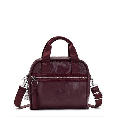 Kipling Hadya Metallic Tassen Bordeaux Metal | Ki1817W