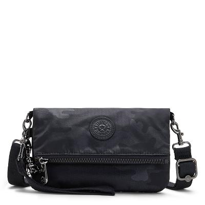 Kipling Lynne Crossbody Tas Zwart Camo | Ki1649D