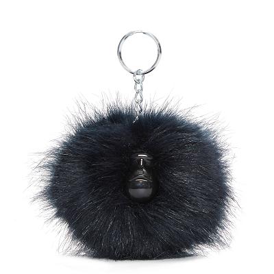 Kipling Pompom Monkey Sleutelhanger Donkerblauw | Ki1034S