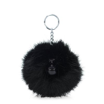 Kipling Pompom Monkey Sleutelhanger Zwart | Ki1035A