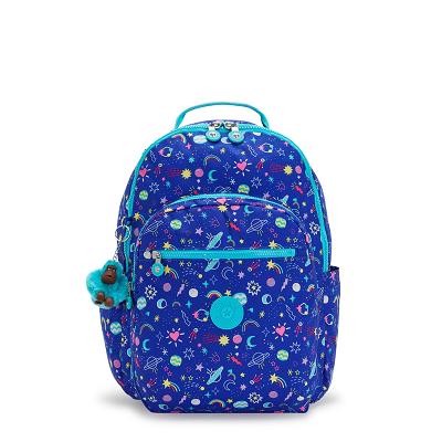 Kipling Seoul Large Laptop Rugzak Blauw | Ki1349W
