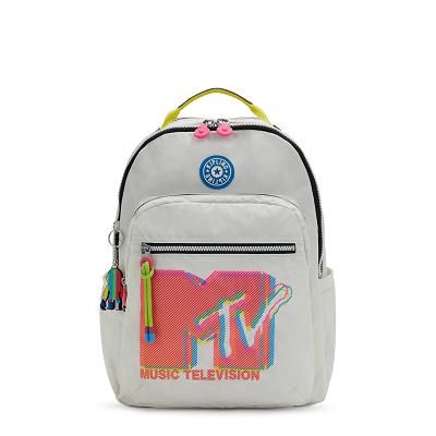 Kipling Seoul Large Laptop Rugzak Grijs Roze | Ki1347J