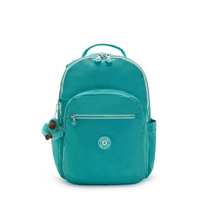 Kipling Seoul Large Schooltas Turquoise | Ki2195C