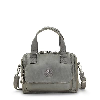 Kipling Zeva Metallic Tassen Grijs Metal | Ki1829D